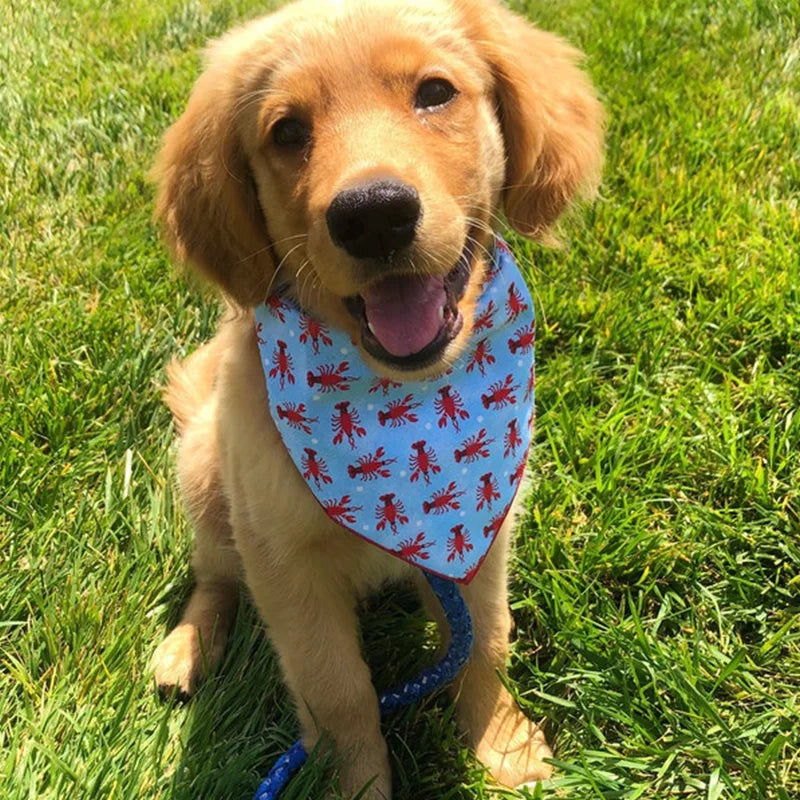 For Dogs Bandana Outdoor Beach Pets Accessories Dog Supplies Perros Accesorios Mascotas Perros Triangular Scarf Fashion Style